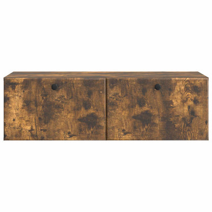 Wandbeugel TV-kast Gerookt eiken 98 x 41 x 30 cm Bewerkt hout