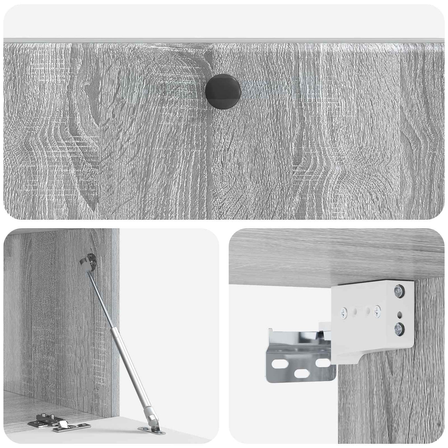 Wandbeugel TV-kast Grijs sonoma 98 x 41 x 30 cm Bewerkt hout