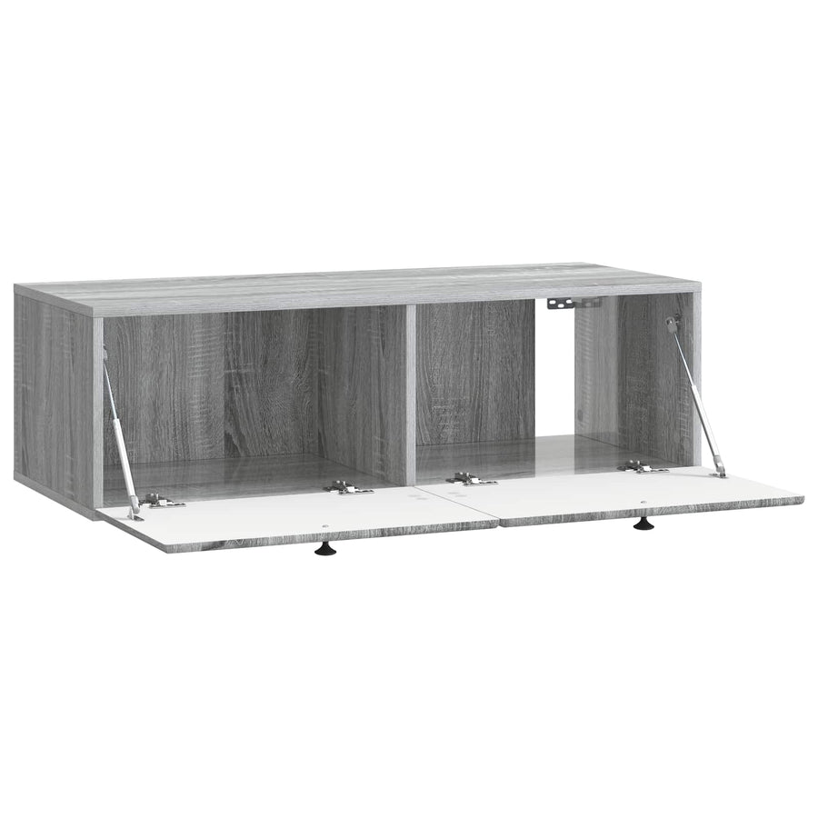 Wandbeugel TV-kast Grijs sonoma 98 x 41 x 30 cm Bewerkt hout