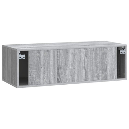 Wandbeugel TV-kast Grijs sonoma 98 x 41 x 30 cm Bewerkt hout