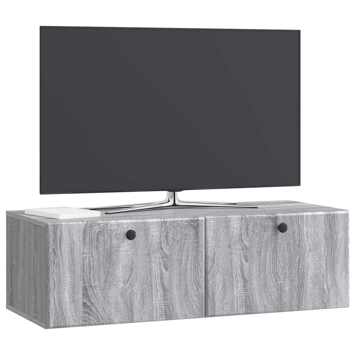 Wandbeugel TV-kast Grijs sonoma 98 x 41 x 30 cm Bewerkt hout