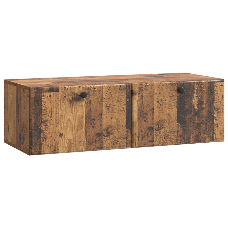 Wandbeugel TV-kast Oud hout 98 x 41 x 30 cm Bewerkt hout