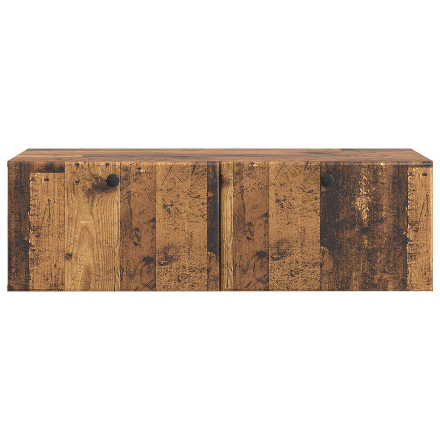 Wandbeugel TV-kast Oud hout 98 x 41 x 30 cm Bewerkt hout