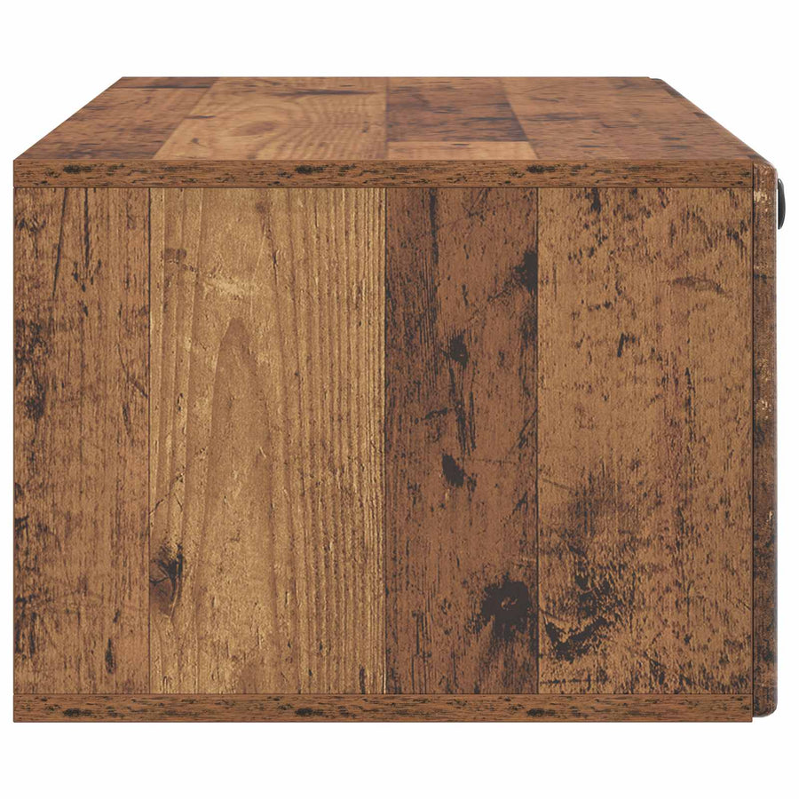Wandbeugel TV-kast Oud hout 98 x 41 x 30 cm Bewerkt hout