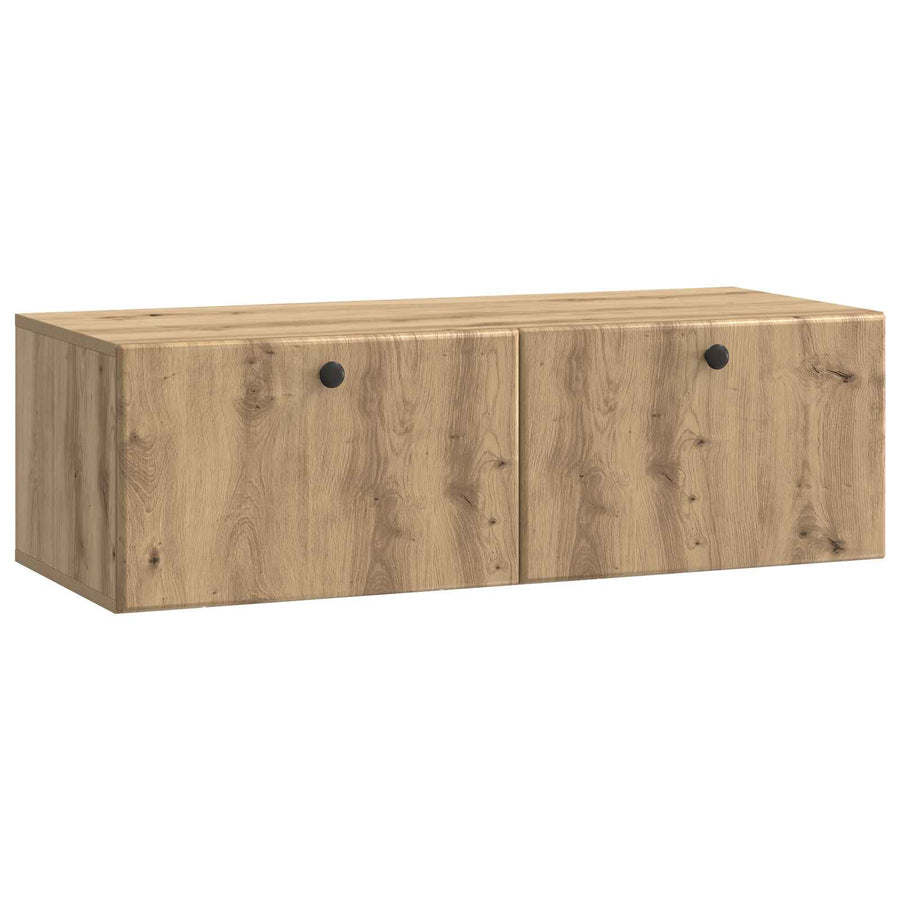 Wandbeugel TV-kast Artisanaal eiken 98 x 41 x 30 cm