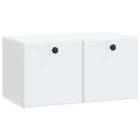 Tv-kast muurmontage 59,5x31x30 cm wit bewerkt hout