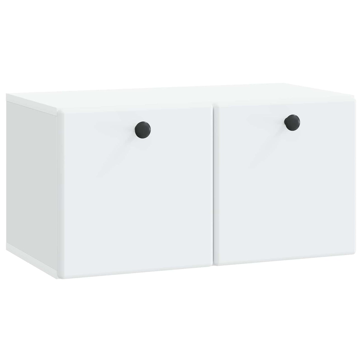 Wandbeugel TV-kast 59,5 x 31 x 30 cm Wit Bewerkt hout