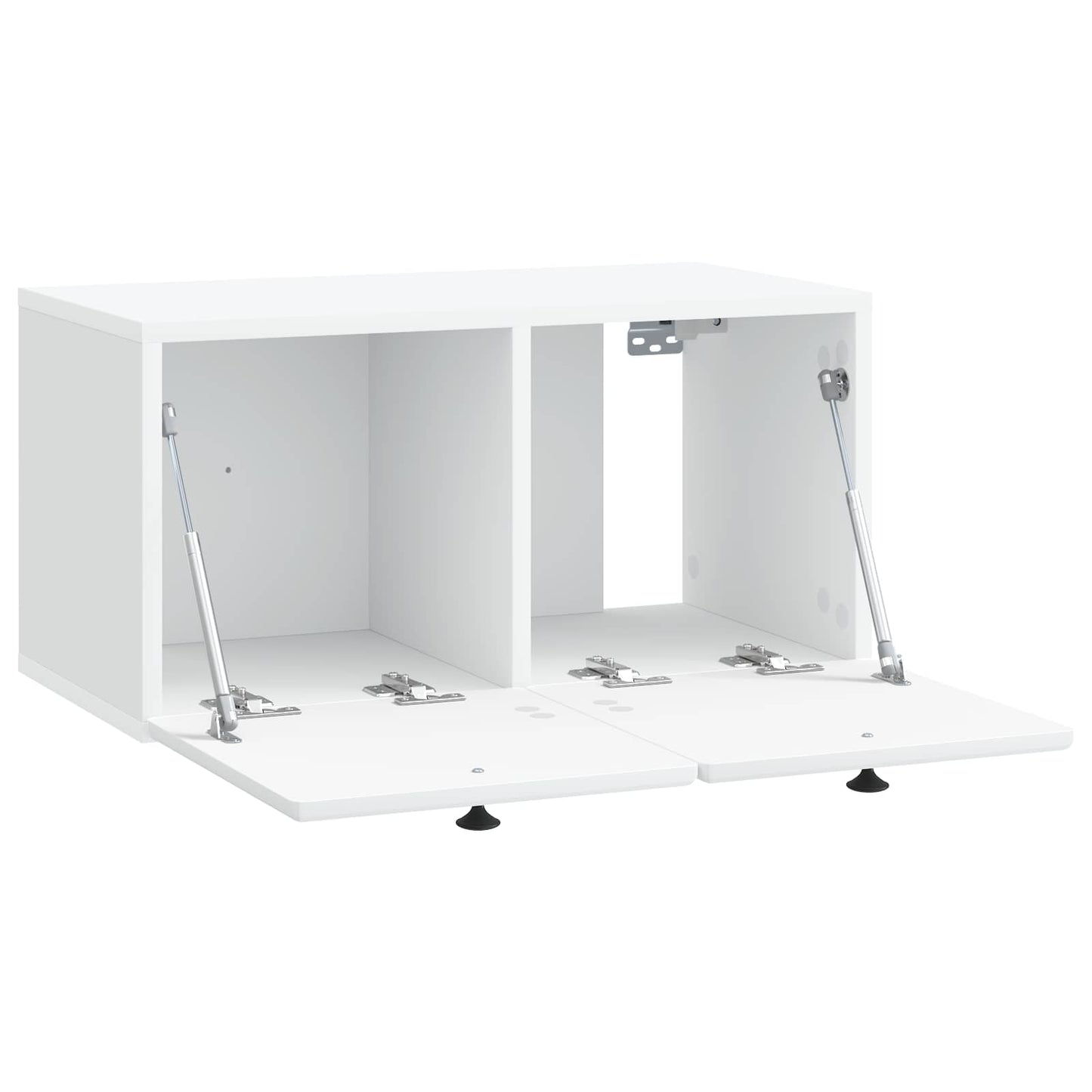 Wandbeugel TV-kast 59,5 x 31 x 30 cm Wit Bewerkt hout