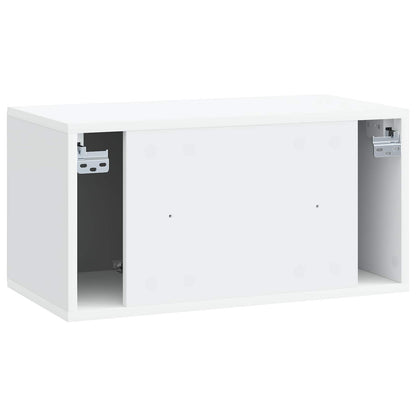 Wandbeugel TV-kast 59,5 x 31 x 30 cm Wit Bewerkt hout