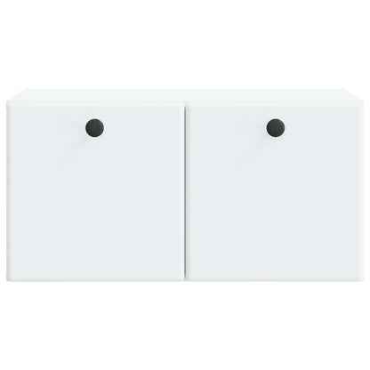 Wandbeugel TV-kast 59,5 x 31 x 30 cm Wit Bewerkt hout