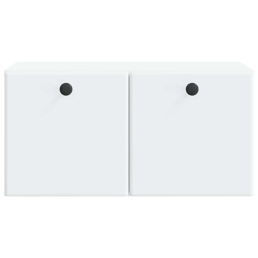 Wandbeugel TV-kast 59,5 x 31 x 30 cm Wit Bewerkt hout