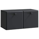 Wandkast tv 59,5x31x30 cm bewerkt hout zwart