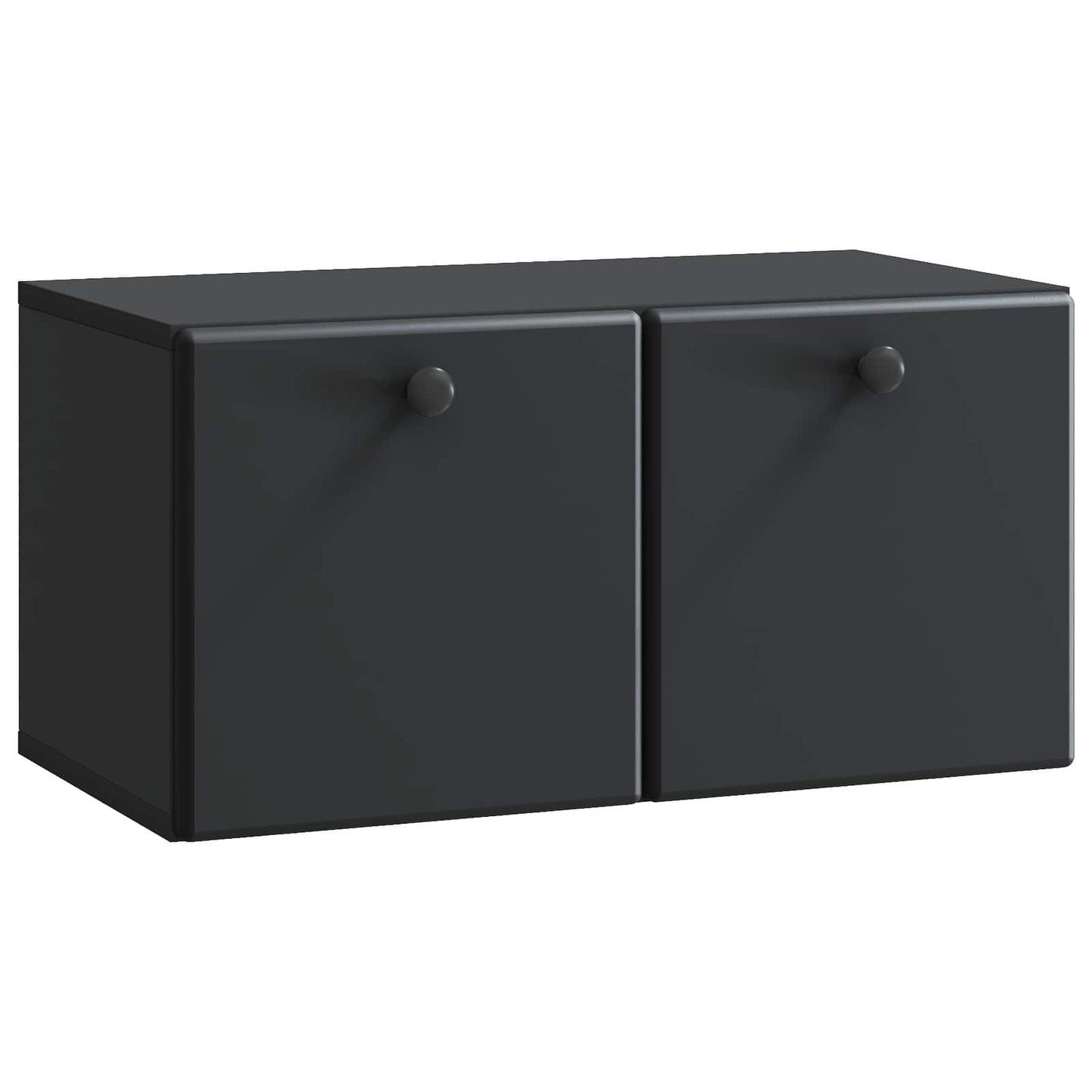 Wandbeugel TV-kast Zwart 59,5 x 31 x 30 cm Bewerkt hout