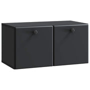 Wandkast tv 59,5x31x30 cm bewerkt hout zwart