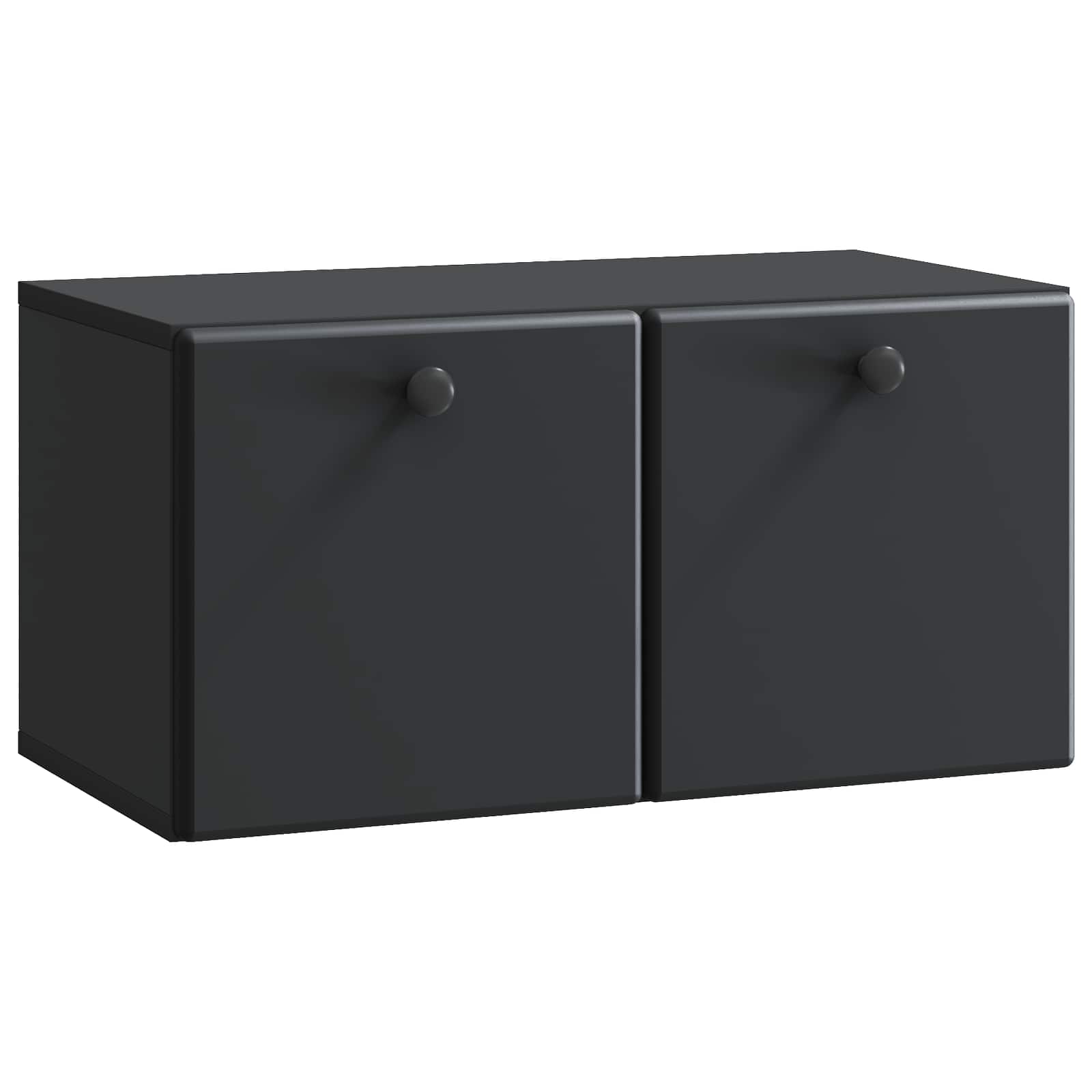 Wandbeugel TV-kast Zwart 59,5 x 31 x 30 cm Bewerkt hout