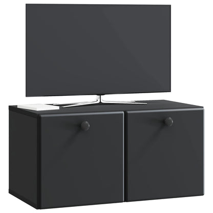 Wandbeugel TV-kast Zwart 59,5 x 31 x 30 cm Bewerkt hout