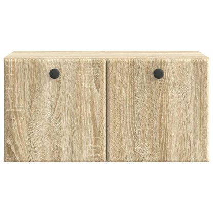 Wandbeugel TV-kast Sonoma Eiken 59,5 x 31 x 30 cm Bewerkt hout