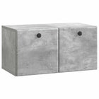 Tv-meubel 59,5x31x30 cm bewerkt hout betongrijs