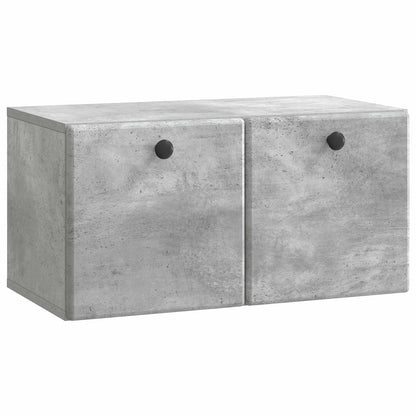 Wandbeugel TV-kast Betongrijs 59,5 x 31 x 30 cm Bewerkt hout