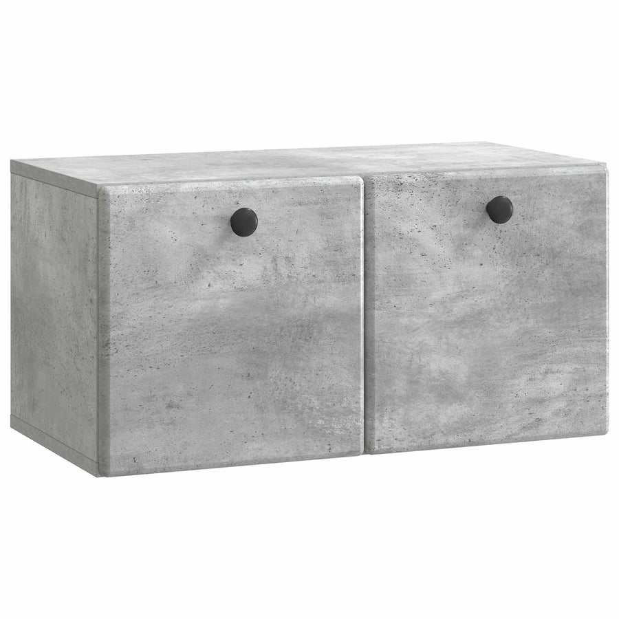 Wandbeugel TV-kast Betongrijs 59,5 x 31 x 30 cm Bewerkt hout