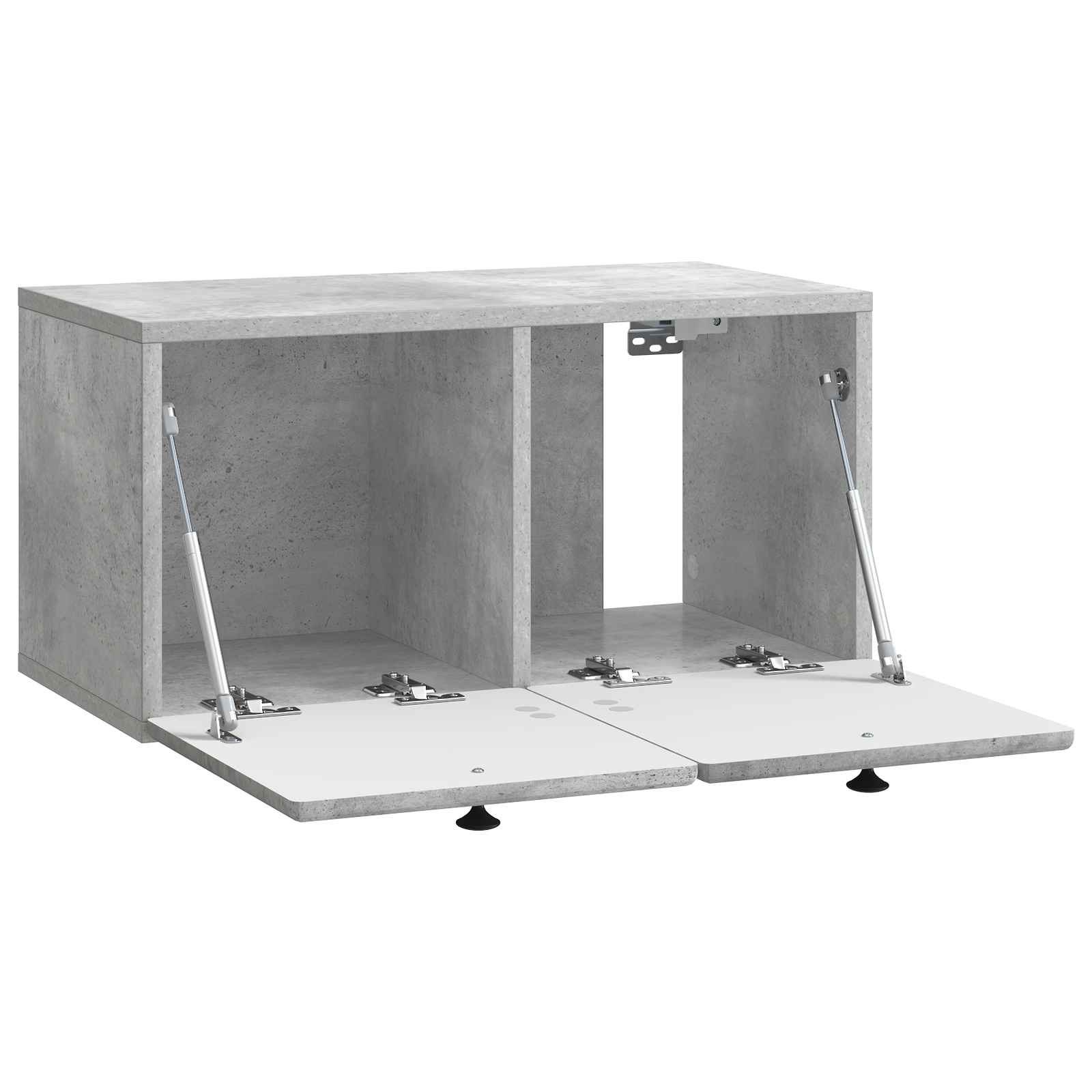 Wandbeugel TV-kast Betongrijs 59,5 x 31 x 30 cm Bewerkt hout