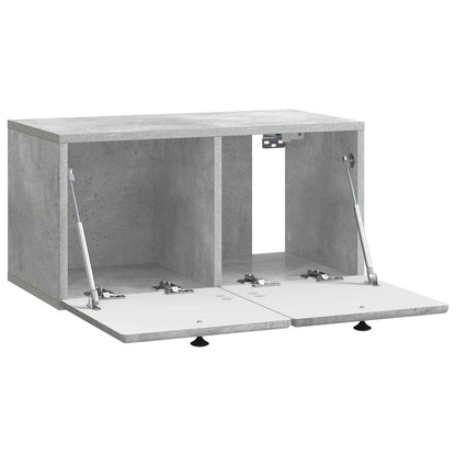 Wandbeugel TV-kast Betongrijs 59,5 x 31 x 30 cm Bewerkt hout