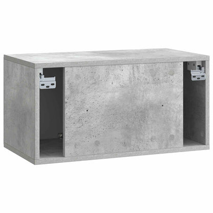 Wandbeugel TV-kast Betongrijs 59,5 x 31 x 30 cm Bewerkt hout