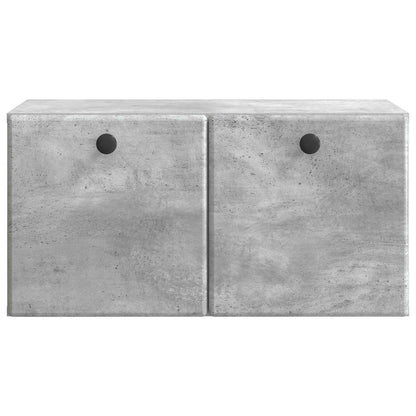 Wandbeugel TV-kast Betongrijs 59,5 x 31 x 30 cm Bewerkt hout