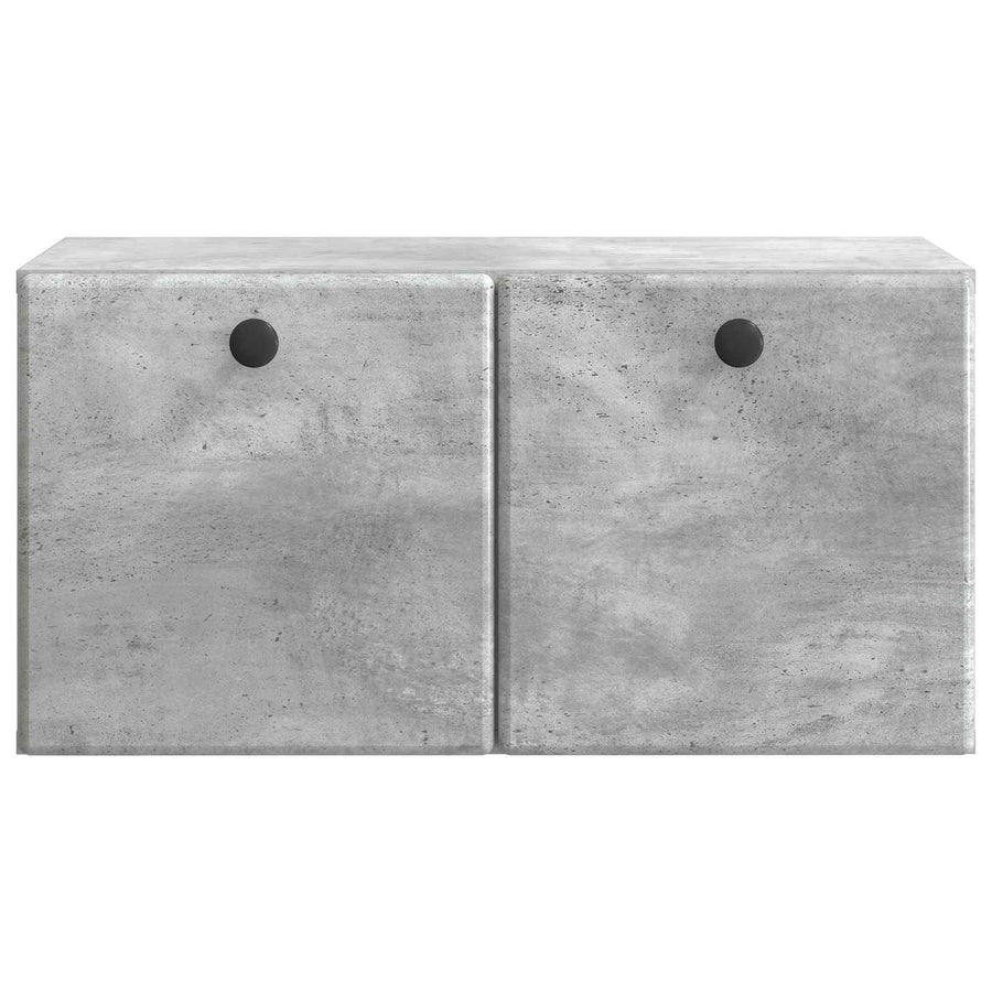 Wandbeugel TV-kast Betongrijs 59,5 x 31 x 30 cm Bewerkt hout
