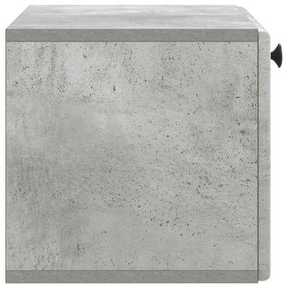 Wandbeugel TV-kast Betongrijs 59,5 x 31 x 30 cm Bewerkt hout