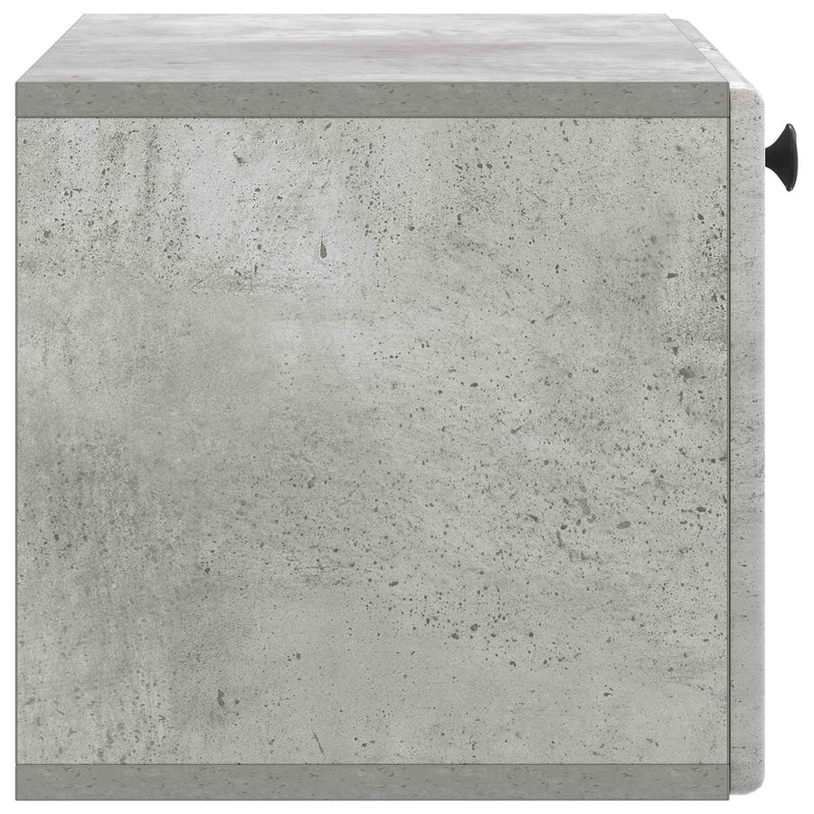 Wandbeugel TV-kast Betongrijs 59,5 x 31 x 30 cm Bewerkt hout