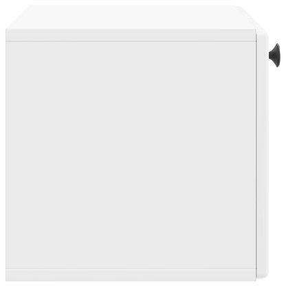 Wandbeugel TV-kast Hoogglans Wit 59,5 x 31 x 30 cm Bewerkt hout