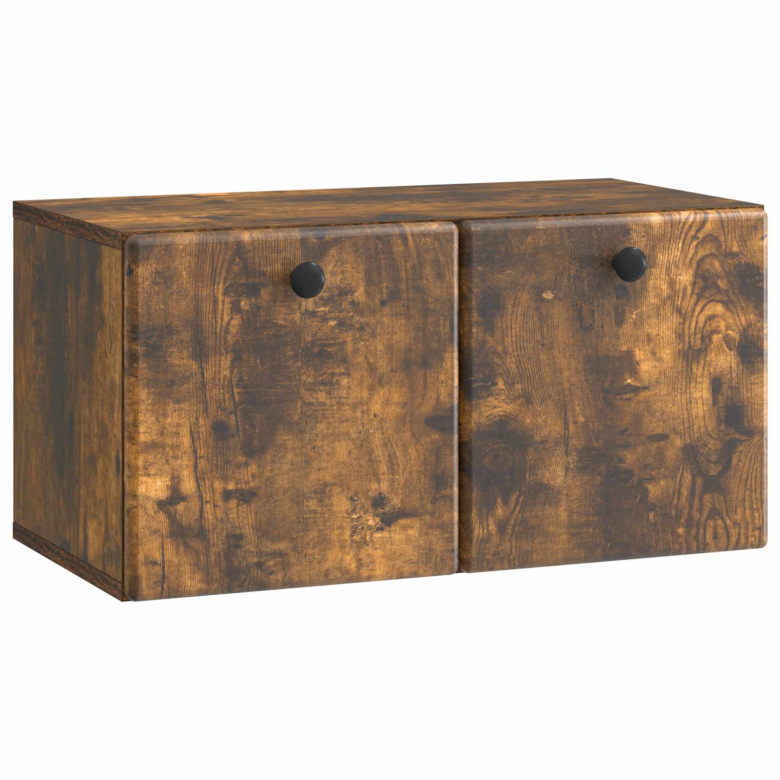 Wandbeugel TV-kast Gerookt eiken 59,5 x 31 x 30 cm Bewerkt hout