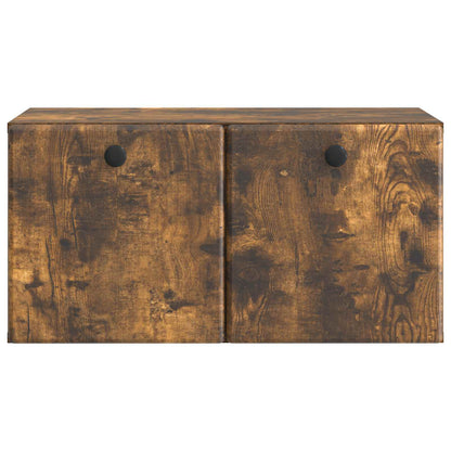 Wandbeugel TV-kast Gerookt eiken 59,5 x 31 x 30 cm Bewerkt hout