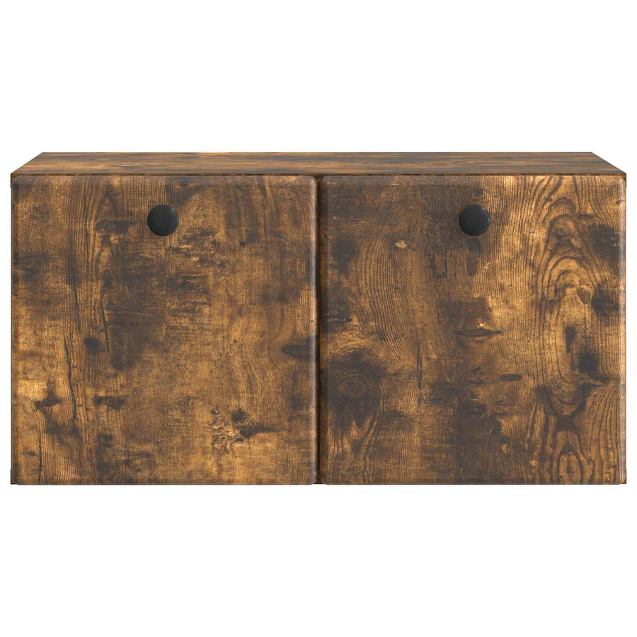 Wandbeugel TV-kast Gerookt eiken 59,5 x 31 x 30 cm Bewerkt hout