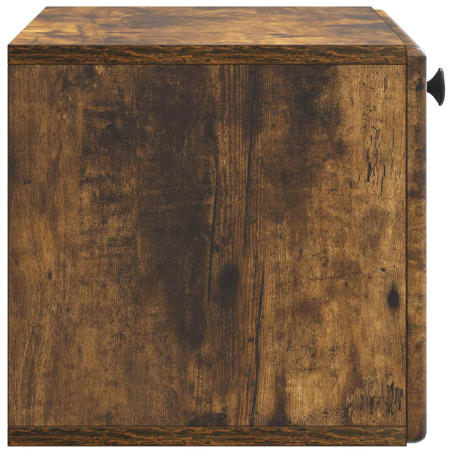 Wandbeugel TV-kast Gerookt eiken 59,5 x 31 x 30 cm Bewerkt hout