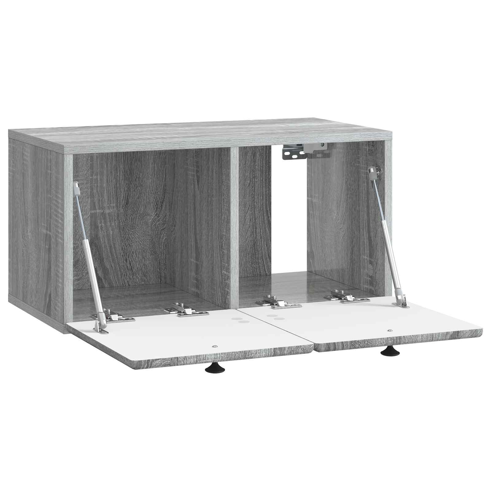 Wandbeugel TV-kast Grijs sonoma 59,5 x 31 x 30 cm Bewerkt hout