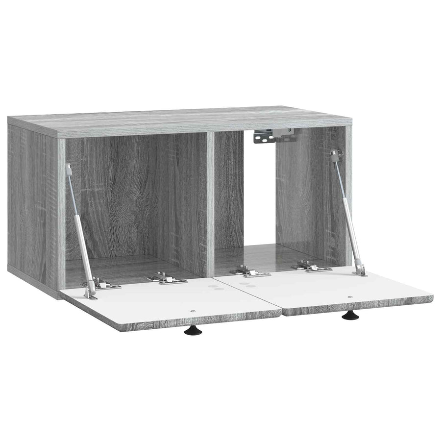 Wandbeugel TV-kast Grijs sonoma 59,5 x 31 x 30 cm Bewerkt hout