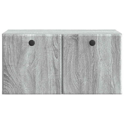 Wandbeugel TV-kast Grijs sonoma 59,5 x 31 x 30 cm Bewerkt hout