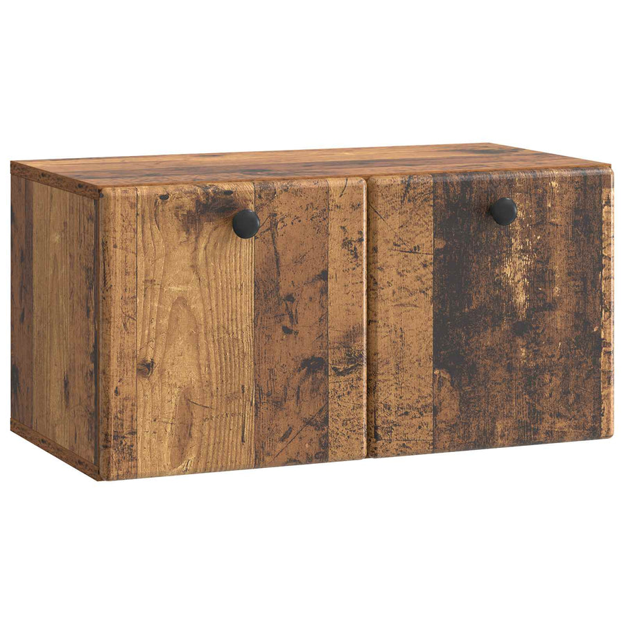 Wandbeugel TV-kast 59,5 x 31 x 30 cm Oud hout Bewerkt hout
