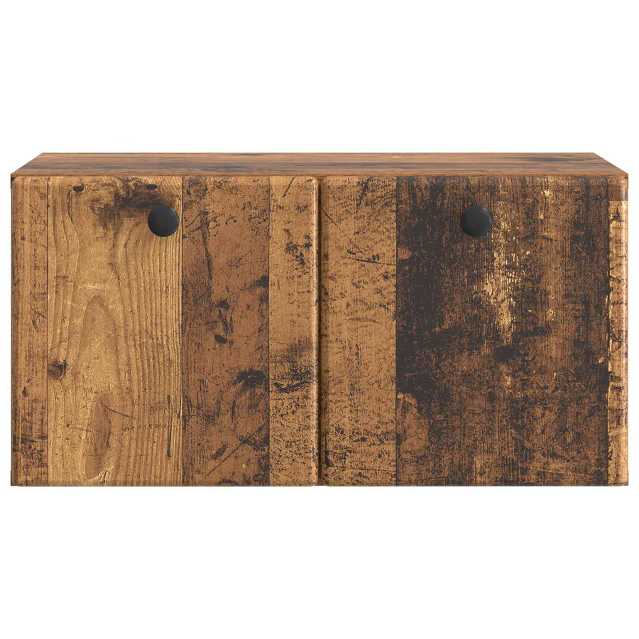 Wandbeugel TV-kast 59,5 x 31 x 30 cm Oud hout Bewerkt hout