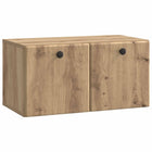 Wall bracket TV cabinet Artisanal oak 59.5 x 31 x 30 cm