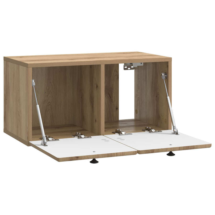 Wandbeugel TV-kast Artisanaal eiken 59,5 x 31 x 30 cm