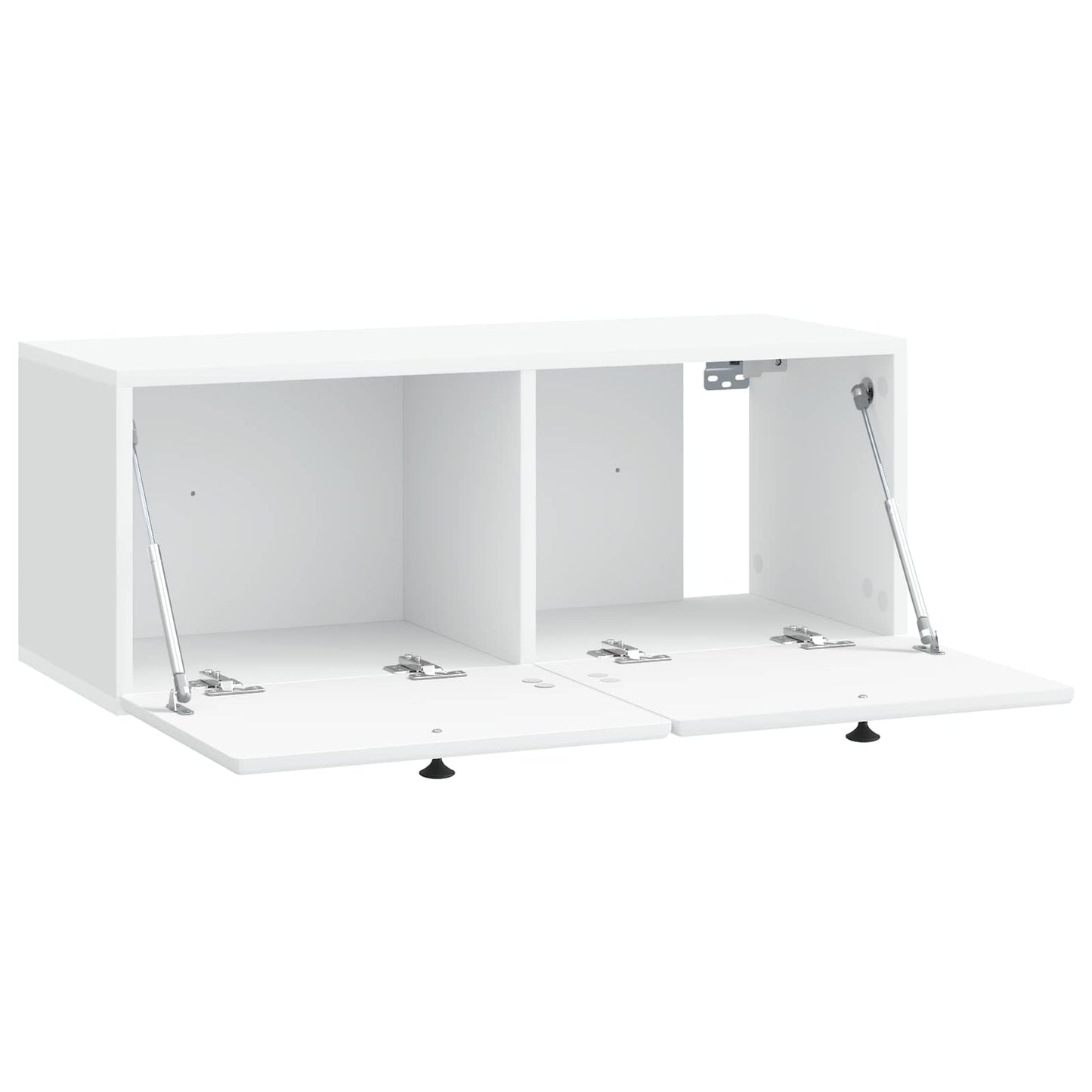 Wandbeugel TV-kast 78,5 x 31 x 30 cm Wit Bewerkt hout