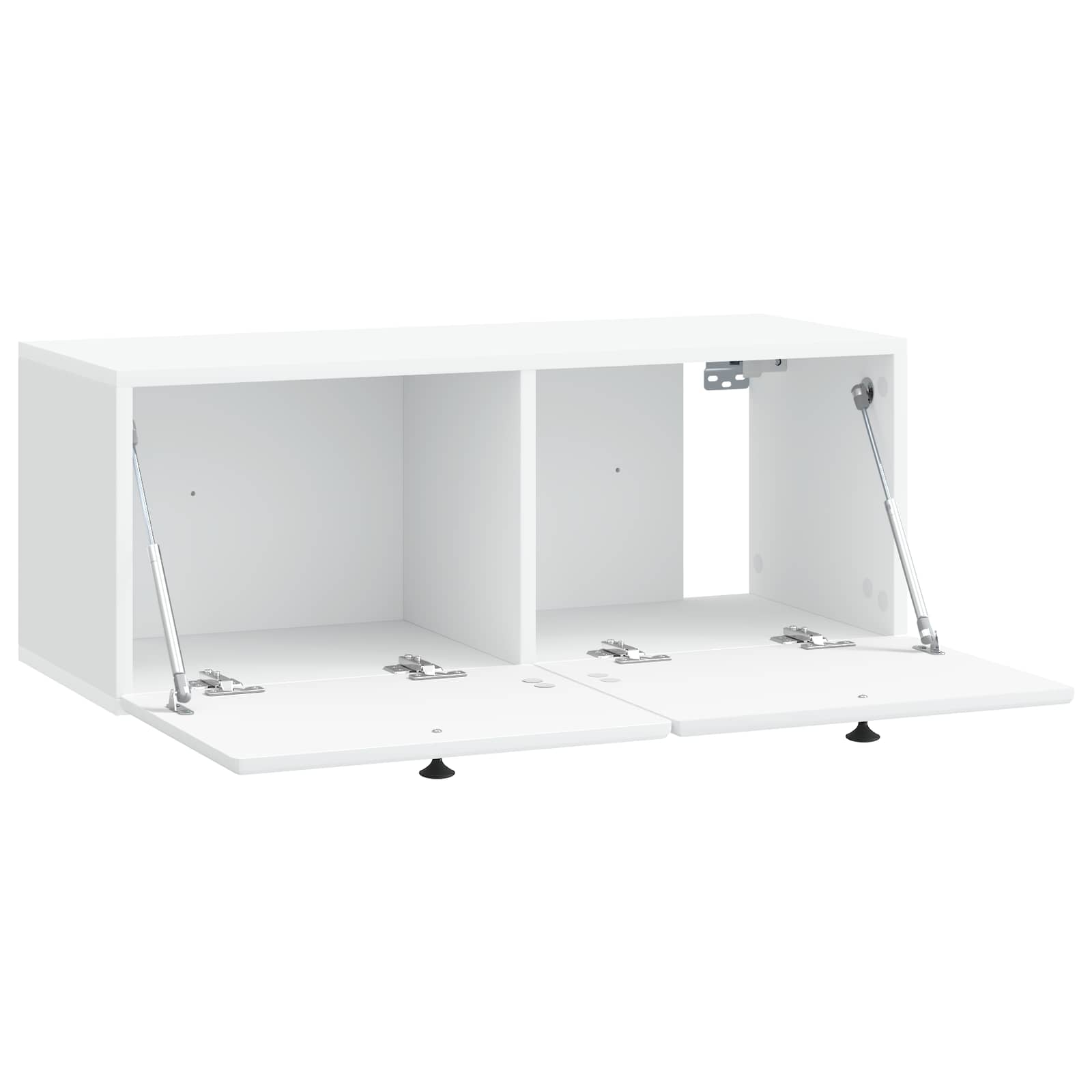Wandbeugel TV-kast 78,5 x 31 x 30 cm Wit Bewerkt hout