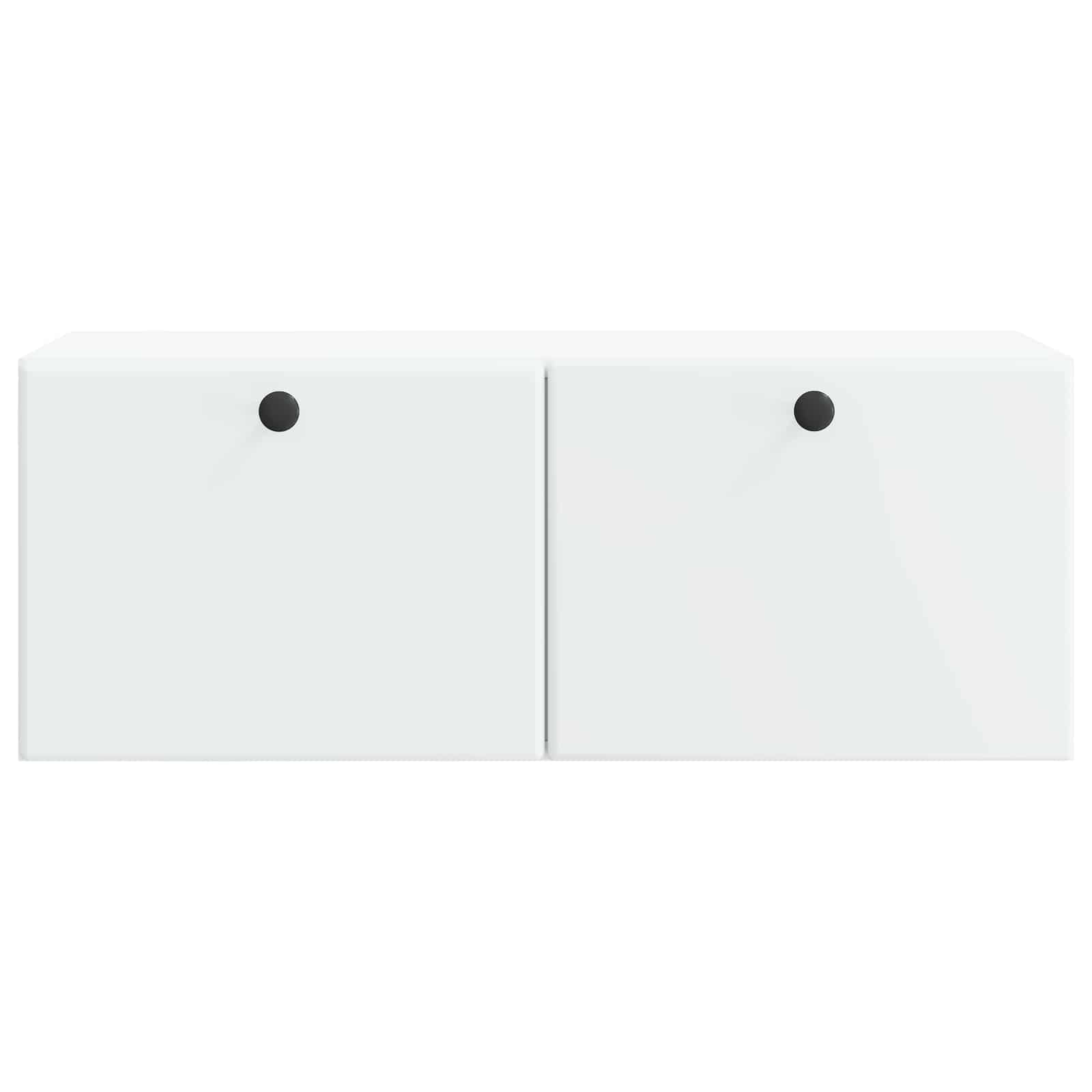 Wandbeugel TV-kast 78,5 x 31 x 30 cm Wit Bewerkt hout