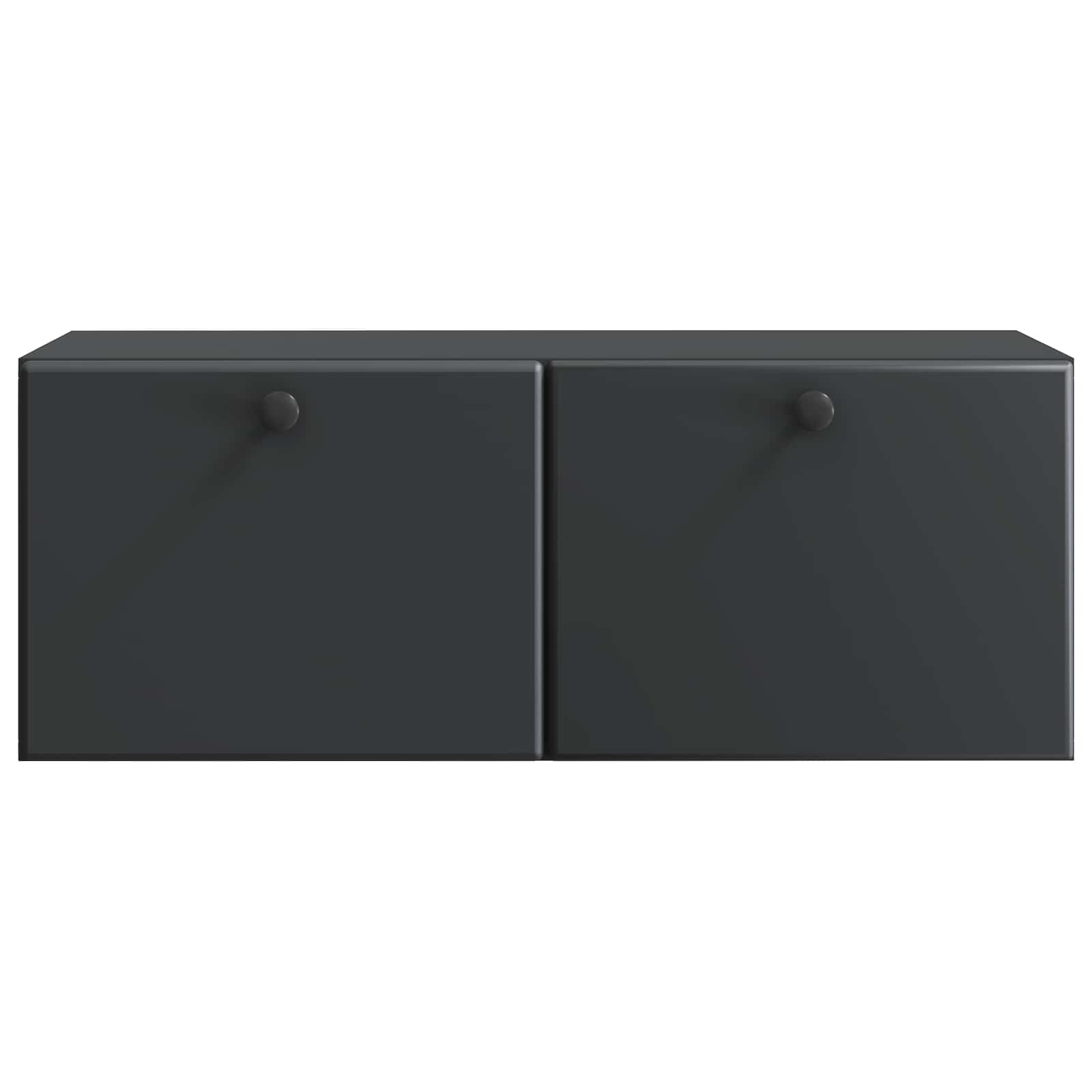 Wandbeugel TV-kast Zwart 78,5 x 31 x 30 cm Bewerkt hout