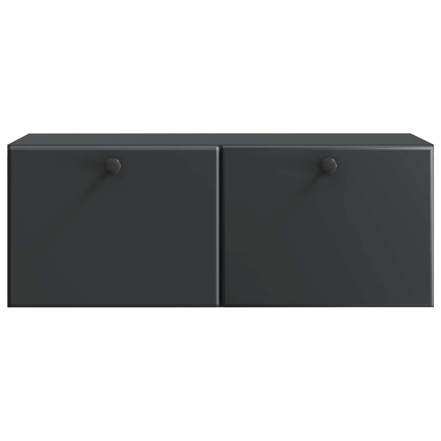 Wandbeugel TV-kast Zwart 78,5 x 31 x 30 cm Bewerkt hout