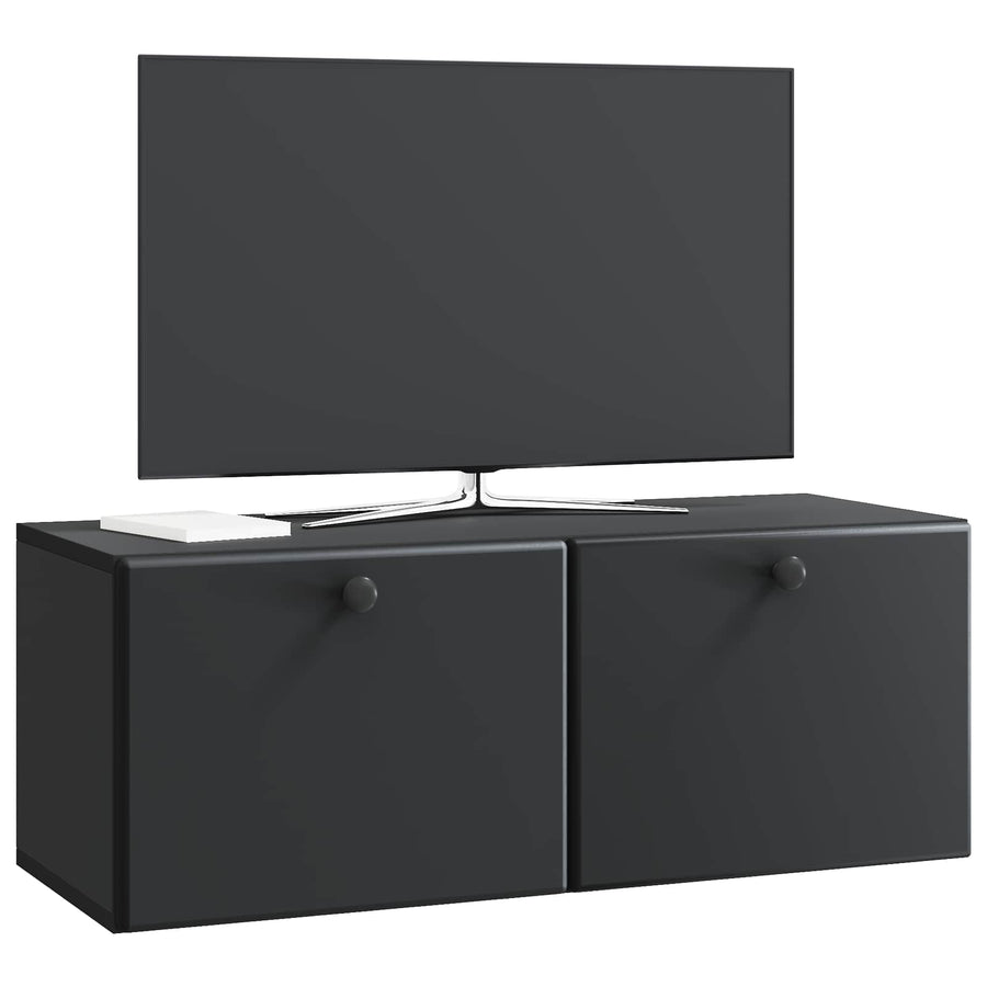 Wandbeugel TV-kast Zwart 78,5 x 31 x 30 cm Bewerkt hout