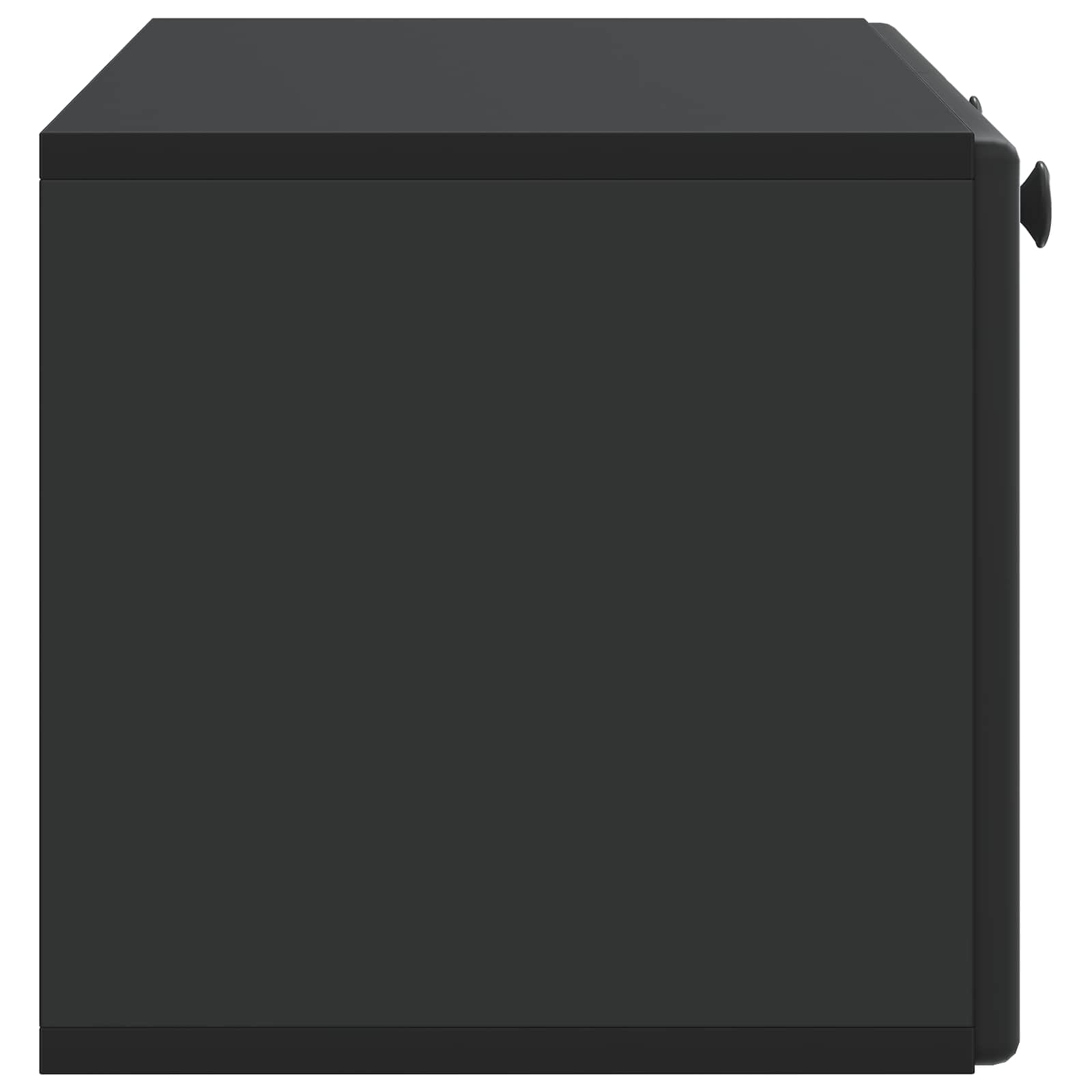 Wandbeugel TV-kast Zwart 78,5 x 31 x 30 cm Bewerkt hout